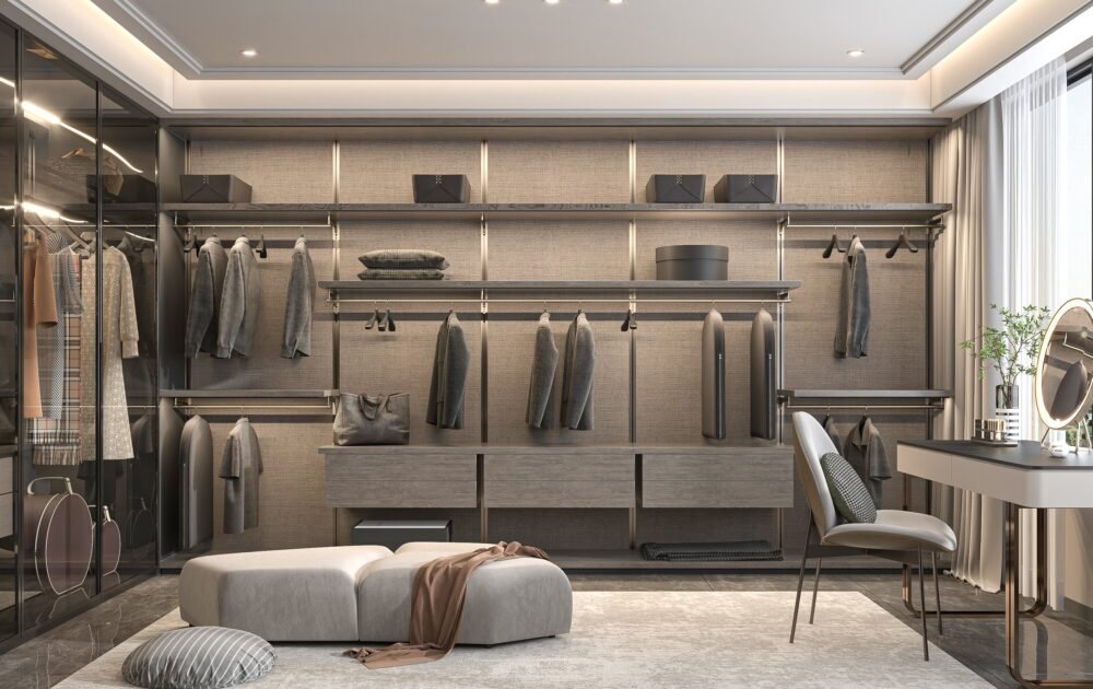 Wall Mounted Open Dressing Room Closet - Homefurnishinglife